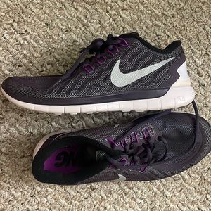 Nike frees 5.0 - worn once(?) purple